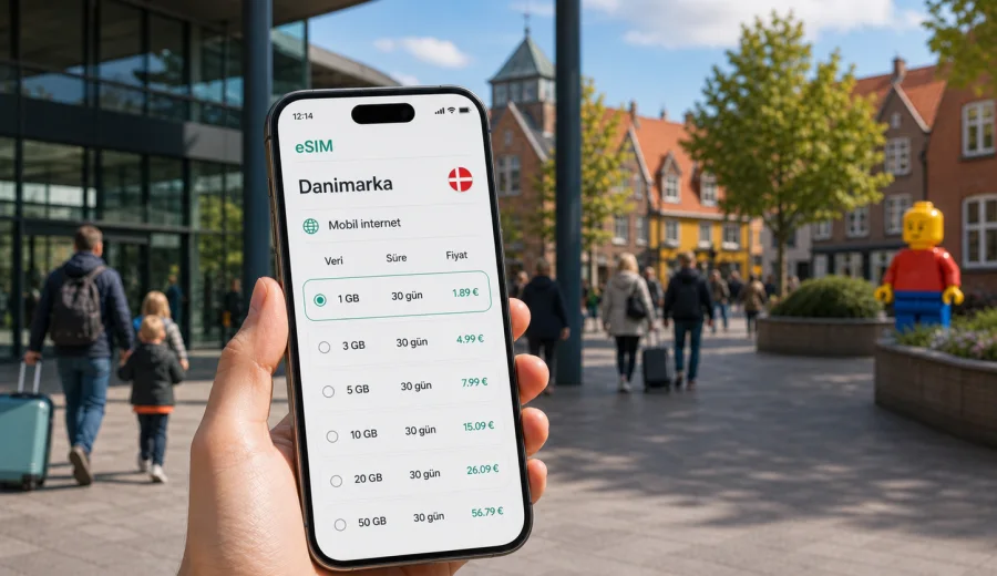 Odense eSIM: mobil internet ve bağlantı