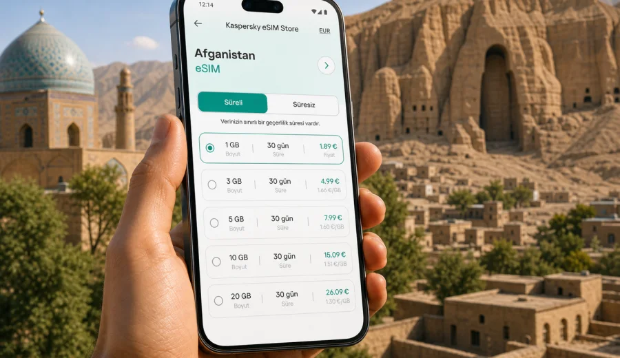 Afganistan eSIM: mobil bağlantı ve internet