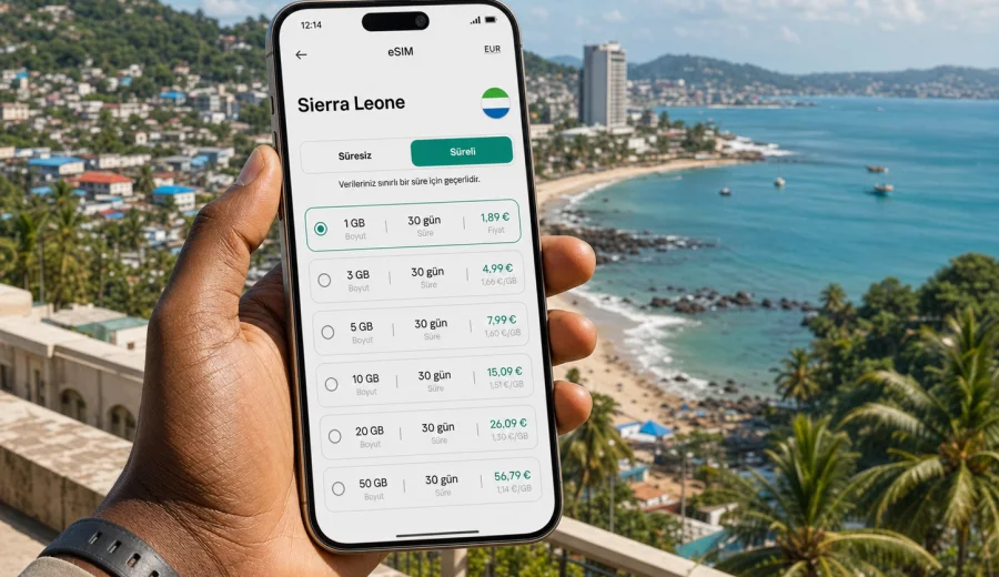 Sierra Leone eSIM: mobil internet rehberi