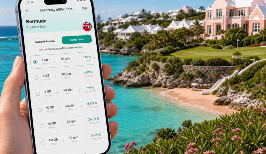 Tucker's Town eSIM: Bermuda'da internet
