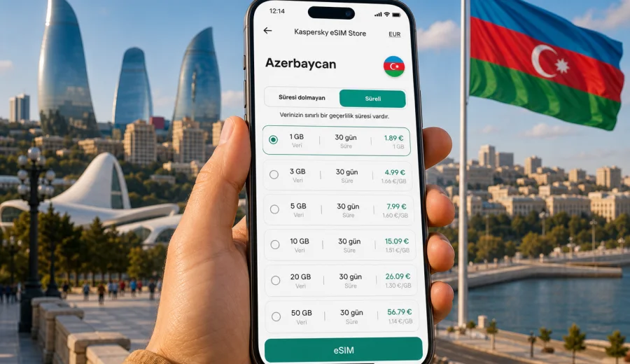 Azerbaycan eSIM: mobil internet rehberi