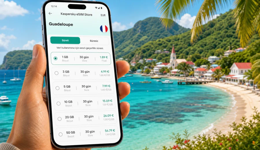 Guadeloupe eSIM: mobil internet rehberi