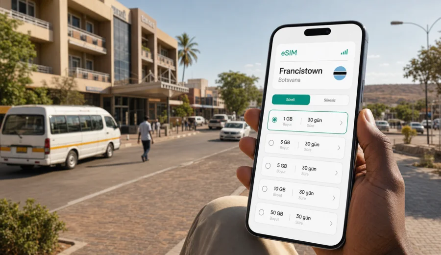 Francistown eSIM: mobil bağlantı ve internet