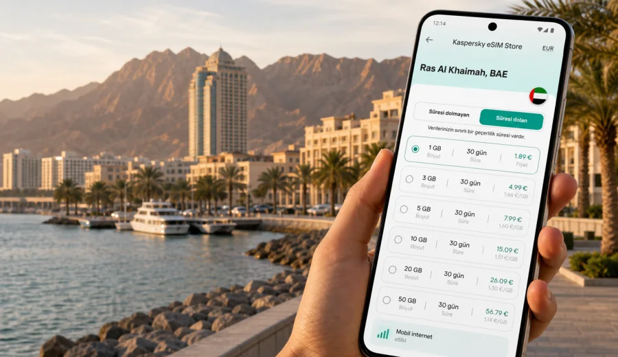 Ras Al Khaimah eSIM: mobil internet rehberi