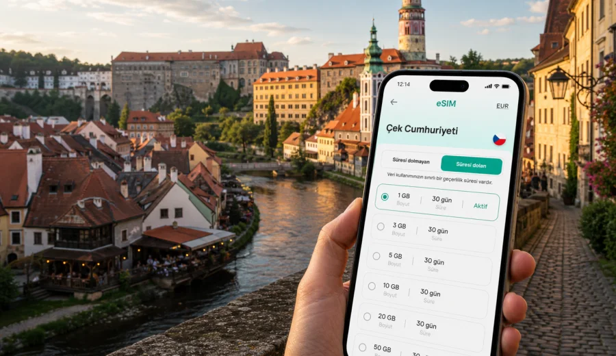 Cesky Krumlov eSIM ve mobil internet rehberi