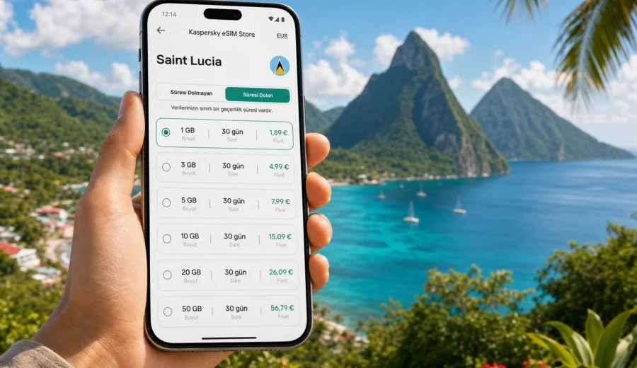 Saint Lucia eSIM: mobil internet rehberi