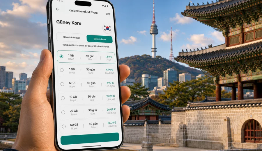 Güney Kore eSIM: mobil internet rehberi