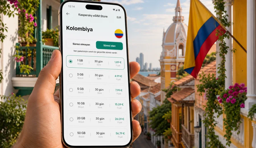 Kolombiya eSIM: mobil bağlantı ve internet
