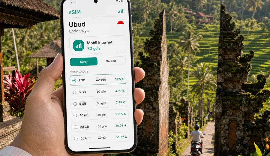 Ubud eSIM: mobil internet rehberi