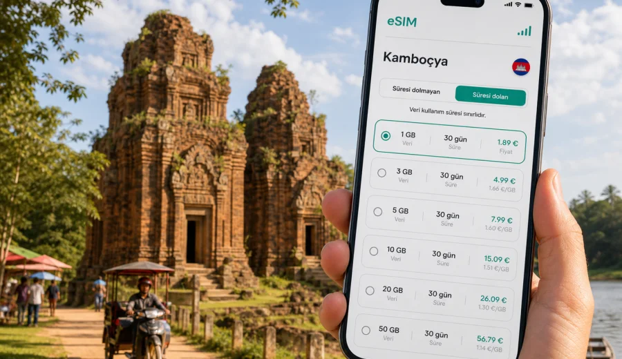 Kampong Thom eSIM: mobil internet rehberi