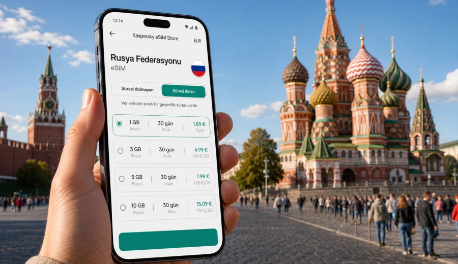 Rusya Federasyonu eSIM: mobil internet rehberi