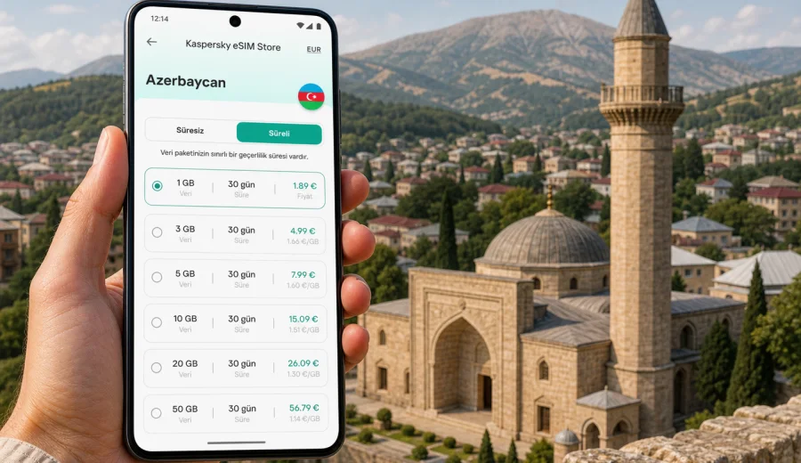 Şamahı eSIM: mobil internet rehberi