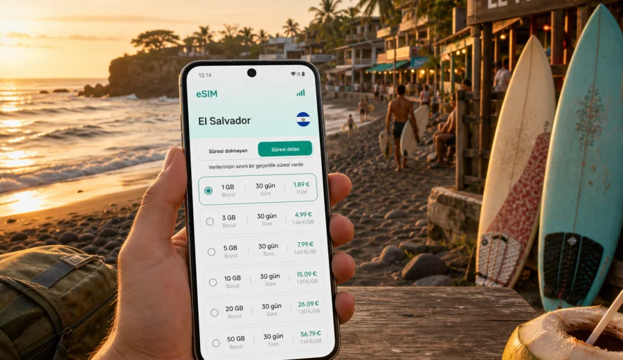 El Tunco eSIM: mobil internet rehberi