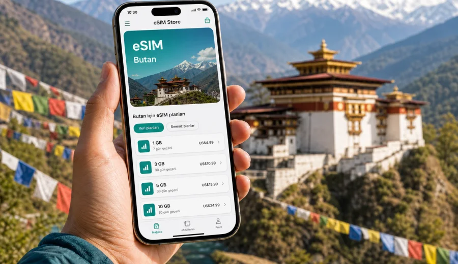 Butan eSIM: mobil bağlantı ve internet