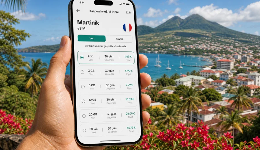 Martinik eSIM: mobil bağlantı ve internet