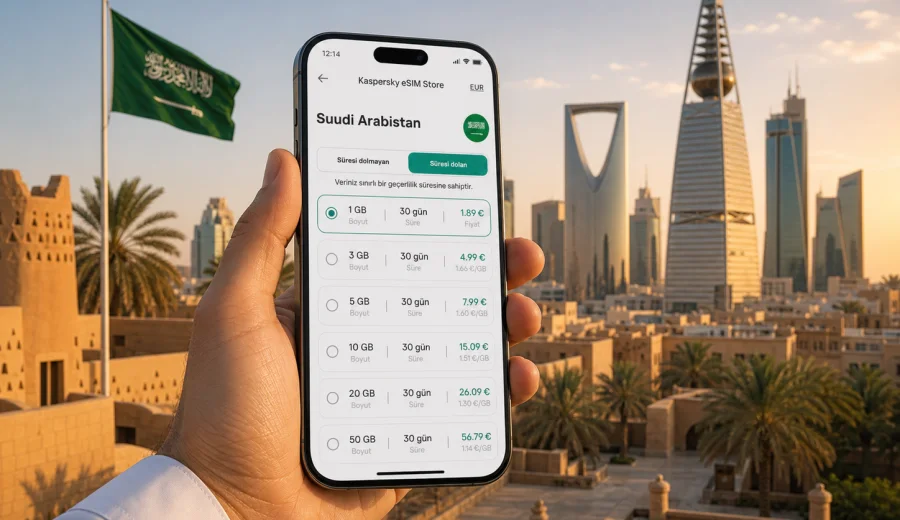 Suudi Arabistan eSIM: mobil internet rehberi