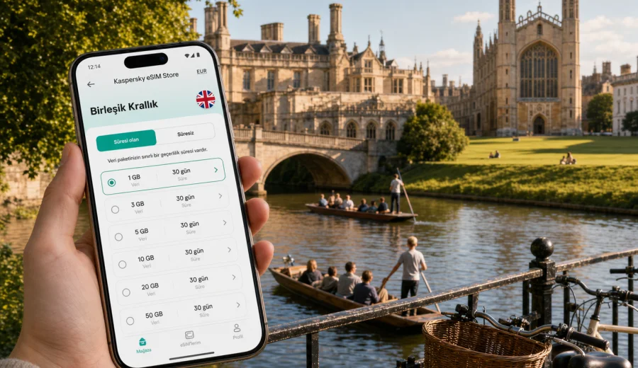 Cambridge eSIM: mobil internet rehberi