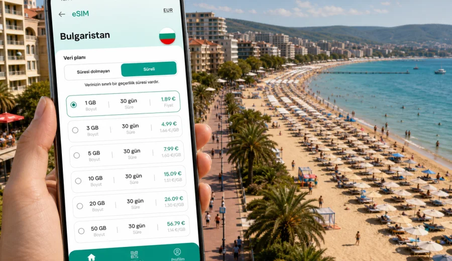 Sunny Beach eSIM: internet ve mobil bağlantı