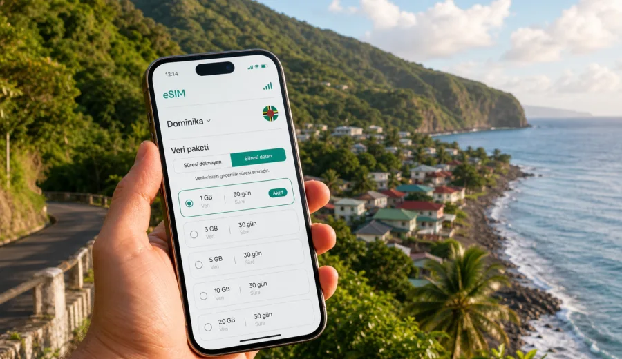 Castle Bruce eSIM: mobil internet rehberi