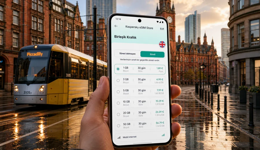 Manchester eSIM: mobil internet rehberi
