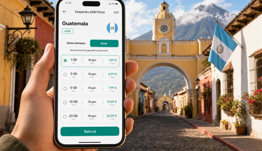 Guatemala eSIM: mobil internet rehberi