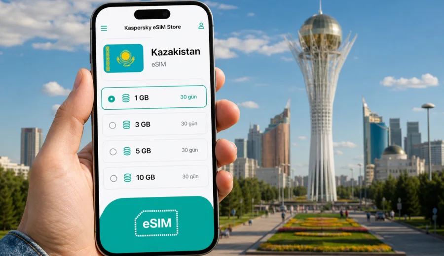 Kazakistan eSIM: mobil internet rehberi