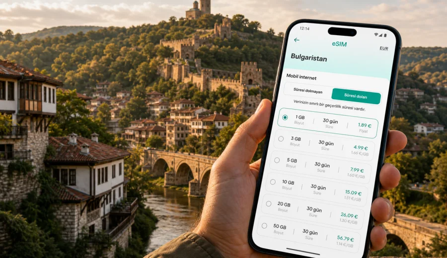 Veliko Tarnovo eSIM: mobil internet rehberi
