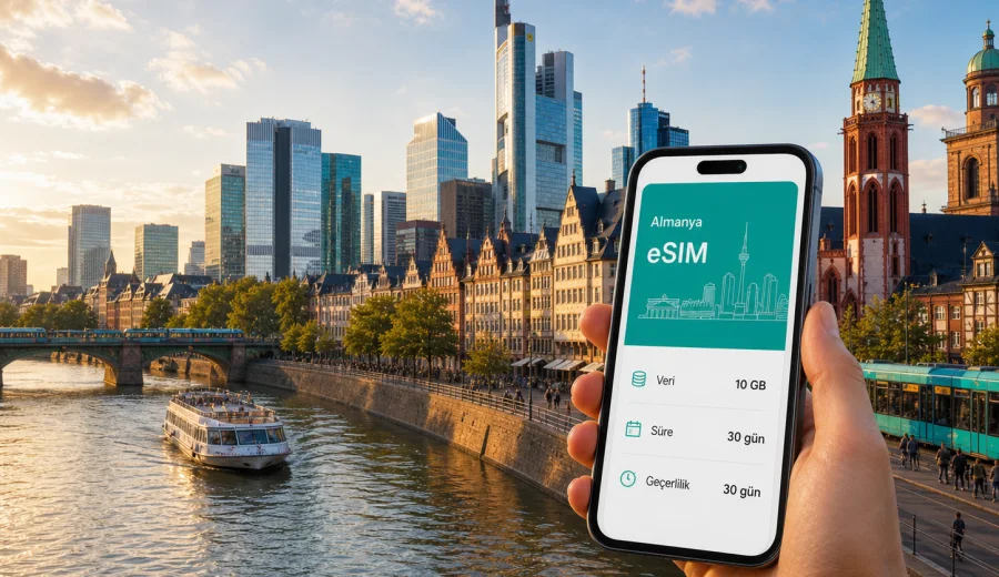 Frankfurt eSIM: mobil bağlantı ve internet
