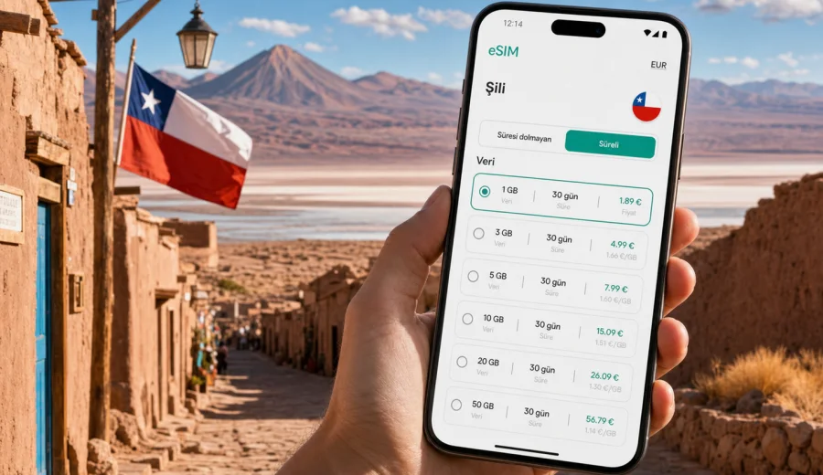 San Pedro de Atacama eSIM ve mobil internet