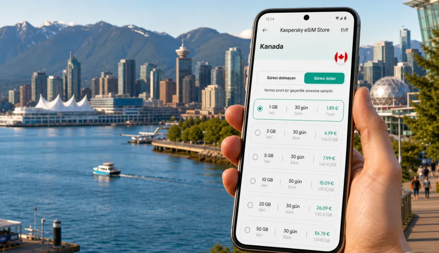 Vancouver eSIM: mobil internet rehberi