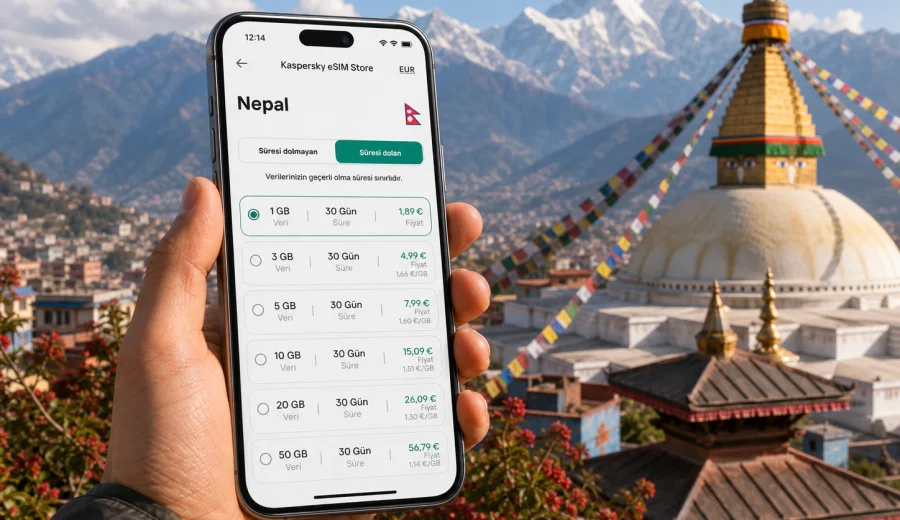 Nepal eSIM: mobil internet rehberi