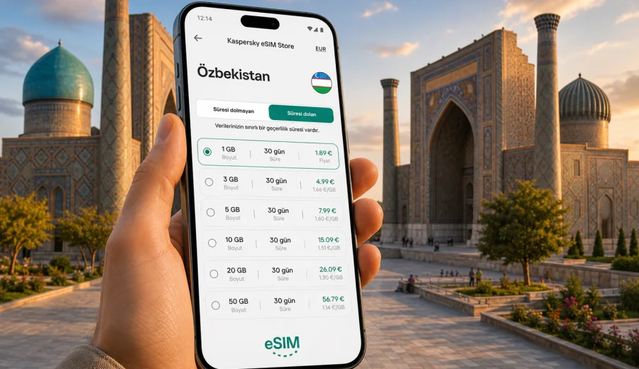 Özbekistan eSIM: mobil internet rehberi