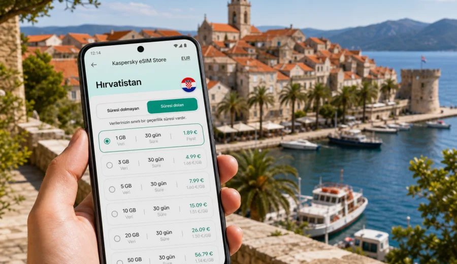 Korcula eSIM: mobil internet rehberi