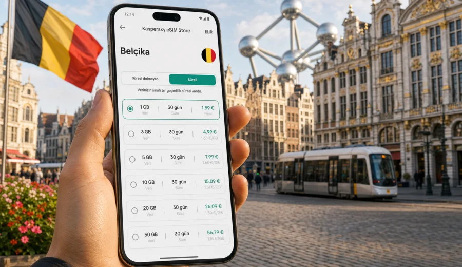 Belçika eSIM: mobil bağlantı ve internet