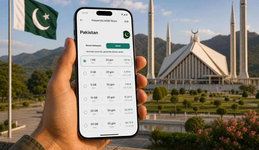 Pakistan eSIM: mobil internet rehberi