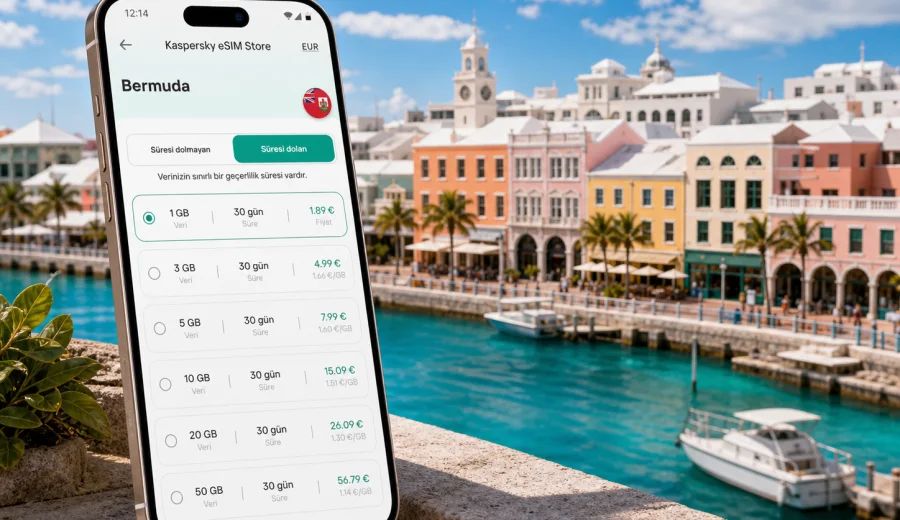 Hamilton eSIM: Bermuda'da mobil internet