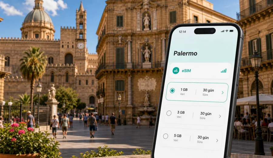Palermo eSIM: mobil internet ve bağlantı