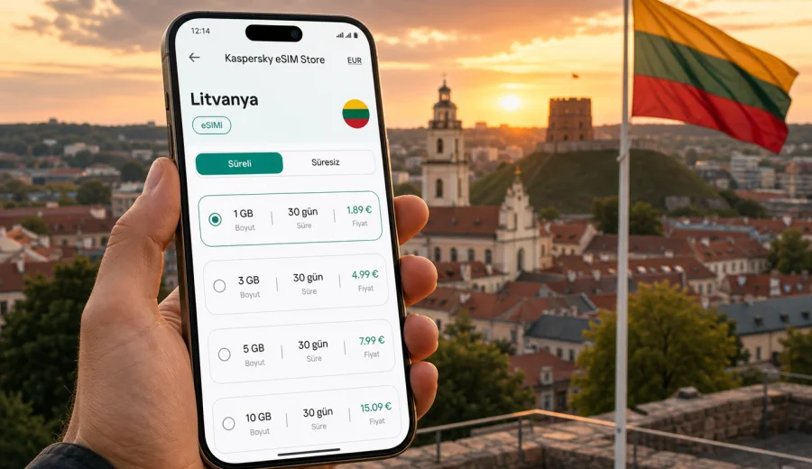 Litvanya eSIM: mobil bağlantı ve internet
