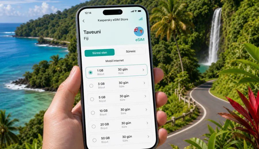 Taveuni eSIM: mobil bağlantı ve internet