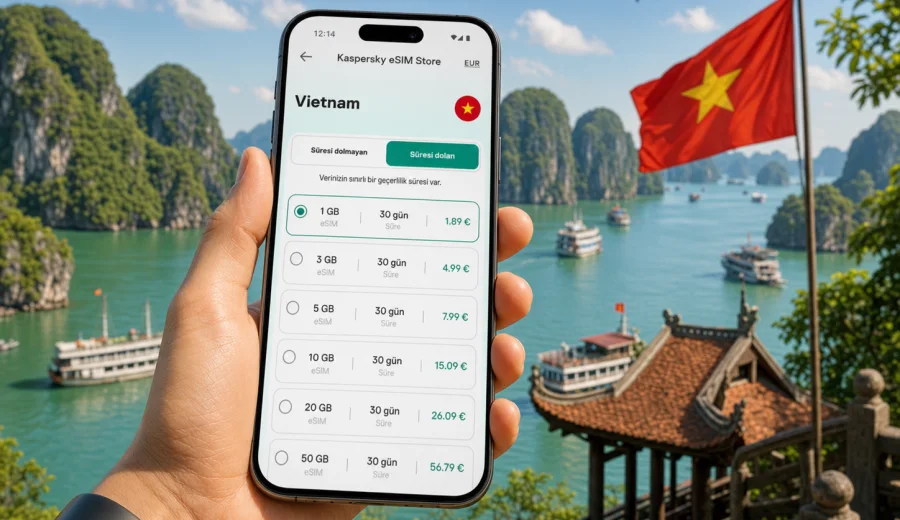 Vietnam eSIM: mobil bağlantı ve internet