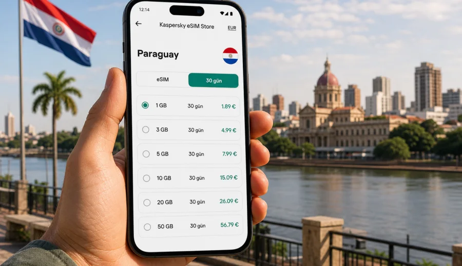Paraguay eSIM: mobil internet ve bağlantı