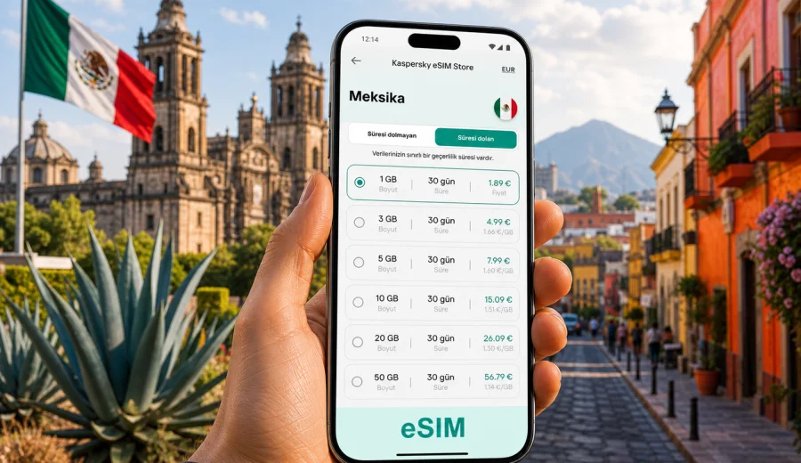 Meksika eSIM: mobil bağlantı ve internet