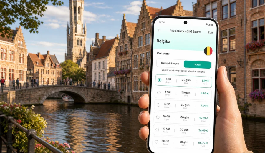 Brugge eSIM: mobil bağlantı ve internet