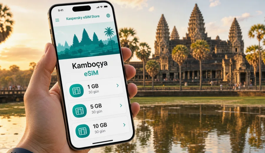 Kamboçya eSIM: mobil bağlantı ve internet