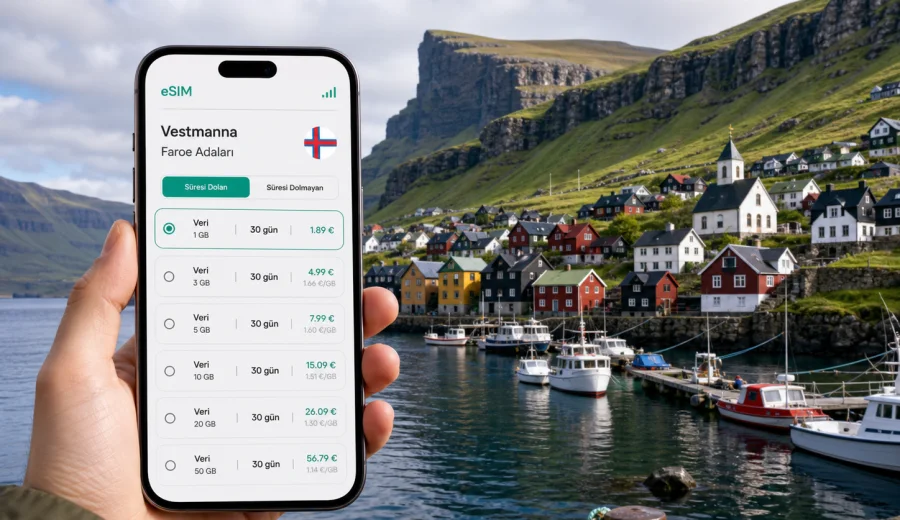 Vestmanna eSIM: mobil internet rehberi