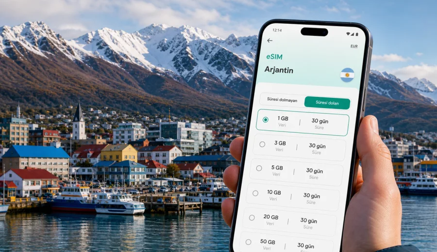 Ushuaia eSIM: mobil bağlantı ve internet